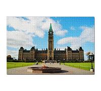Puzzle 1000 pièces du Parlement d'Ottawa, Canada, Jeu pour Adultes, Souvenir de Voyage Graphique, 26 x 38 cm