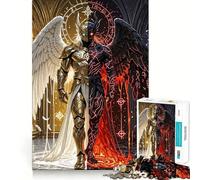 Puzzle 1000 pièces Dualité Ange et Démon Un Exercice Mental Amusant,des pièces précises et sans Couture,Un Moyen captivant de Passer Le Temps (38x26cm)