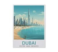 Puzzle 1000 Pièces,Dubai, Émirats Arabes Unis,Puzzle 1000 Pieces Adultes Jouet De Décompression Intellectuel Éducatif Puzzles Jeu De Fam(38x26cm)-EG82