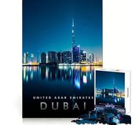 Puzzle 1000 pièces Dubaï Glory City Sharp Cut Art Thinking Skill Game Chill Time Play Birthday Art Play (50x75cm)