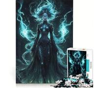 Puzzle 1000 pièces Duchesse des ténèbres, Jeu de société Familial, Cadeau d'anniversaire, avec Poster et fiche de Questions-réponses Assortis 38x26cm
