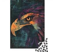 Puzzle 1000 Pièces Eagle Head Art Print-1 Puzzles pour Adolescents : Améliorent La Mémoire, Défi Éducatif, Cadeaux pour Les Amis Et La Famille 52x38cm/1000pcs