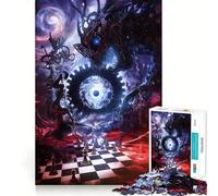 Puzzle 1000 pièces Échiquier du Destin Découpe Exacte Jeu de Réflexion Créatif et Atelier Calme Cadeau d'anniversaire (50x75cm)