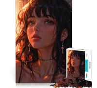 Puzzle 1000 pièces Éclat radieux au crépuscule pour Adolescents Un Cadeau élégant et Relaxant aux découpes nettes (38x26cm)