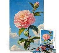 Puzzle 1000 pièces Éclosion de camélia pour Adolescents Un Cadeau Unique, Stimulant la réflexion et la Pleine Conscience (38x26cm)