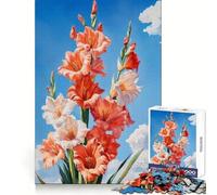 Puzzle 1000 pièces Éclosion de glaïeuls pour Adultes stimulez Votre Esprit, apaisez-Vous et amusez-Vous Bords réguliers (38x26cm)