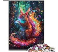 Puzzle 1000 pièces Écureuil Art pour Adolescents, Jeux en Famille, activités Amusantes à la Maison, Cadeau d'anniversaire, Cadeaux de Voyage (50x75cm)