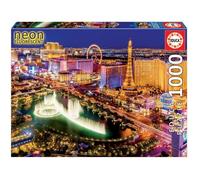 Puzzle 1000 pièces EDUCA - NEON LAS VEGAS - Architecture et monument