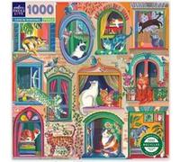 Puzzle 1000 pièces Cats in Windows