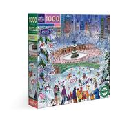 Eeboo - Puzzle 1000 Pièces New York City Skaters - Puzzle Adulte 1000 Pièces en Carton - Dimensions 58.5 cm x 58.5 cm