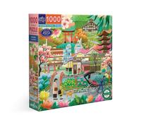 Eeboo Puzzle 1000 pièces Seasons in Kyoto coloré 58,5 x 58,5 cm