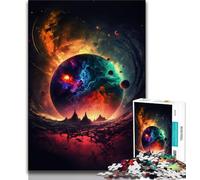 Puzzle 1000 pièces Effondrement de planètes Puzzles pour Adultes 1000 pièces Entraînez Votre Cerveau et Vos Mains Cadeau d'anniversaire Cadeaux (50x75cm)