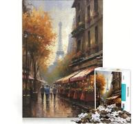 Puzzle 1000 pièces Élégance Parisienne France pour Adolescents Jouet à Monter soi-même décoration intérieure pour Toute la Famille 38x26cm