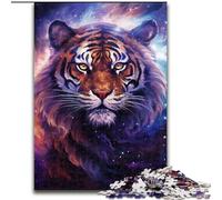 Puzzle 1000 pièces Éléphant coloré étoilé, Jeu Familial créatif et décoration d'intérieur, Cadeau de Noël idéal pour Les Adolescents (Taille : 50x75cm)