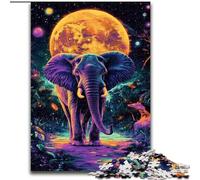 Puzzle 1000 pièces Éléphant Galaxie, Stimulez Votre Cerveau, Jouets addictifs pour cultiver la Patience, Décoration Parfaite (Taille 50x75cm)