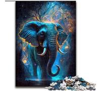 Puzzle 1000 pièces Éléphant Incroyable Puzzles Adultes 1000 pièces Idéal pour la décoration de la Maison et du Bureau, Cadeau Parfait pour Un Anniversaire Taille 50x75cm