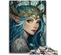 Puzzle 1000 pièces Elfe Fille Jeu Éducatif Défi Jouet Décoration Murale Cadeaux Uniques d'anniversaire et de Noël 50x75cm