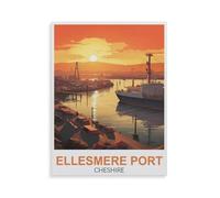 Puzzle 1000 Pièces，Ellesmere Port Cheshire Ouest et Chester，Puzzle 1000 Pieces Adultes Jouet De Décompression Intellectuel Éducatif Puzzles Jeu De Fam（50x70cm）-GX38