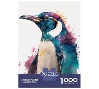 Puzzle 1000 Pièces Emperor Penguin Puzzle Adulte Jeu Manuel pour S'amuser en Famille Cadeaux Uniques pour Un Anniversaire Et Noël 52x38cm/1000pcs