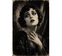 Puzzle 1000 pièces en Bois Actrice du cinéma muet années 1920