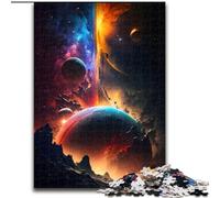 Puzzle 1000 pièces en Bois, Couleurs de l'univers, idéal pour Noël et Le Nouvel an, idéal pour Les fêtes de Fin d'année. 50x75cm. Jeu de réflexion pour Adolescents pour Les fêtes.