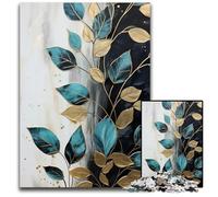 Puzzle 1000 pièces en Bois Kintsugi Motif botanique Abstrait idéal pour Les Adolescents et Les collectionneurs Décoration idéale pour la Maison et Cadeau de Voyage 1000 pièces (38 x 26 cm)