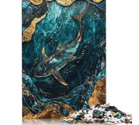 Puzzle 1000 pièces en Bois, Le Vagabond Éternel, Art Kintsugi, Jouets éducatifs, Cadeaux de Noël, 1000 pièces (75 x 50 cm)