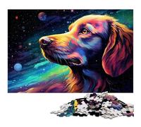 Puzzle 1000 pièces en Bois pour Adultes Motif Chien coloré Jeu Stimulant 1000 pièces (75 x 50 cm)