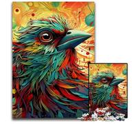 Puzzle 1000 pièces en Bois pour Adultes, Motif Moineau, Casse-tête Stimulant à Faire soi-même, idéal pour Un Jeu Familial ou Un Cadeau décoratif, 50x75cm / 19,68x29,52 Pouces