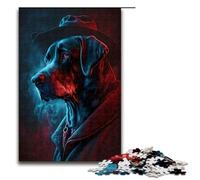 Puzzle 1000 pièces en Bois pour Adultes Puzzle de 75 x 50 cm Jeu de réflexion sur Les Crimes canins