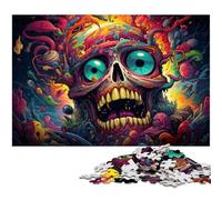 Puzzle 1000 pièces en Bois pour Enfants Motif Monstres fantastiques colorés Cadeaux de Noël 1000 pièces (75 x 50 cm)