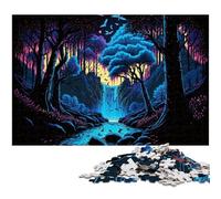 Puzzle 1000 pièces en Bois représentant Un Arbre Extraterrestre, décoration à Faire soi-même, défi cérébral, pour Adultes, Famille, Cadeau de Vacances, 50x75cm / 19,68x29,52 Pouces