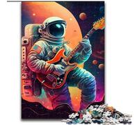 Puzzle 1000 pièces en Bois représentant Un Astronaute de l'espace, Taille 50x75cm, idéal pour Les Amoureux, idéal pour Noël, Le Nouvel an ou la Saint-Valentin.