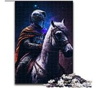 Puzzle 1000 pièces en Bois représentant Un Chevalier sacré, idée Cadeau pour Les fêtes, Illustration Humoristique et détaillée, 50x75cm, idéal pour Un Anniversaire, Noël ou Halloween.