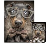 Puzzle 1000 pièces en Bois représentant Un Chien, idéal pour Les Jeux, Les Jouets et Les Cadeaux, pour sublimer l'amour Entre Couples à partir de 14 Ans, 50x75cm