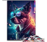 Puzzle 1000 pièces en Bois représentant Un Chien rétro, Un Casse-tête Stimulant pour Les Adolescents, Amusant en Famille, décoration d'intérieur à Faire soi-même, 1000 pièces(50x75cm)