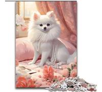 Puzzle 1000 pièces en Bois représentant Un Chiot choyé pour Les Anniversaires, Les fêtes et la décoration intérieure 1000 pièces(50x75cm)