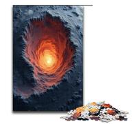 Puzzle 1000 pièces en Bois représentant Un cratère de météore pour Adultes Jeu Stimulant (1000 pièces 75 x 50 cm)