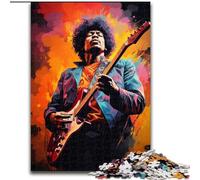 Puzzle 1000 pièces en Bois représentant Un Guitariste pour Les Parents, Les Amoureux et Les Amis à partir de 14 Ans. 50x75cm. pour fête d'anniversaire, Homme ou Femme.