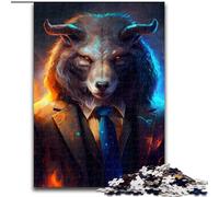 Puzzle 1000 pièces en Bois représentant Un Mouton, idée Cadeau Unique pour Une décoration d'intérieur à Faire soi-même, 50x75cm. Stimulant et divertissant, idéal pour Toute la Famille.