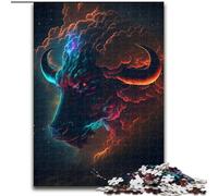 Puzzle 1000 pièces en Bois représentant Un Nuage Stable,Un Taureau,Un Casse-tête Stimulant pour Les Adolescents,Un Divertissement en Famille,Un Cadeau de décoration d'intérieur à Faire soi-même