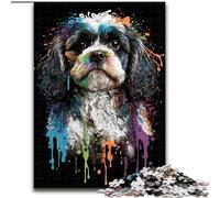Puzzle 1000 pièces en Bois représentant Un Ours en Peluche coloré, activité Amusante à Faire à la Maison, 50x75cm, Jeu de réflexion pour Adolescents, pour Les fêtes