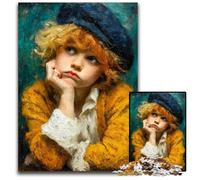 Puzzle 1000 pièces en Bois représentant Un Petit garçon en colère, idéal pour Les Jeux, Les Jouets et Les Cadeaux, pour renforcer l'amour Entre Couples, à partir de 14 Ans, 50x75cm