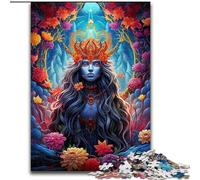 Puzzle 1000 pièces en Bois représentant Une Figure Mystique colorée pour Les Parents, Les Amoureux et Les Amis à partir de 14 Ans. 50x75cm. Activité de Jeu familiale captivante.