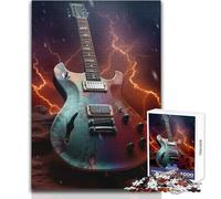 Puzzle 1000 pièces en Bois sur Le thème de la Guitare Spatiale pour Adolescents Activité de Loisirs Calme et agréable Finitions précises Dimensions:50x75cm