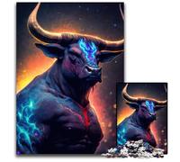 Puzzle 1000 pièces en Bois « Vache mutante », Jeu de décoration Stimulant pour Le Cerveau, Jouet interactif Familial 50x75cm/19,68x29,52 Pouces