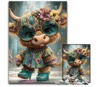 Puzzle 1000 pièces en Bois Yak Art, décoration DIY, défi cérébral, pour Adultes, Famille, Cadeau de Vacances 50x75cm