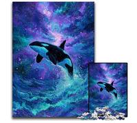 Puzzle 1000 pièces en Carton Baleine de rêve », idéal pour Les familles et Les Anniversaires, idéal pour Les Enfants de 14 Ans et Plus 26x38cm