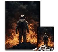 Puzzle 1000 pièces en Carton « Catastrophe des astronautes » - Idéal pour la décoration intérieure, Les Anniversaires, Les fêtes et Les Cadeaux - 26x38cm/10,23x14,96 Pouces