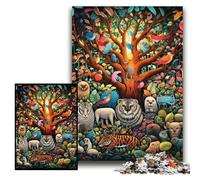Puzzle 1000 pièces en Carton coloré représentant Le Monde Animal, 26x38cm, Jeu Familial interactif, décoration d'intérieur à Faire soi-même, pour Un défi cérébral